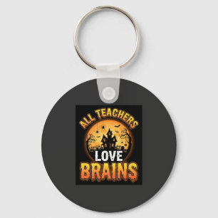 Llavero Diseño de luna de terror cerebros de zombi de prof