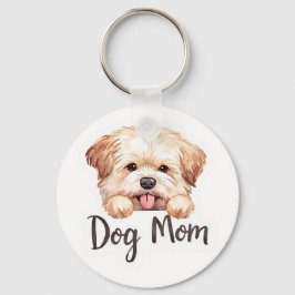 Llavero Diseño de mamá de perro cachorro lindo