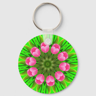 Llavero Diseño de mandala de flor hermosa-79358
