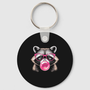 Llavero Diseño de mapache lindo para hombres mujeres niños