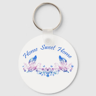 Llavero Diseño de mariposa en casa dulce