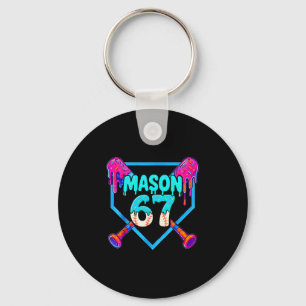 Llavero Diseño de meme divertido de goteo de helado Mason 