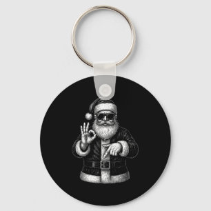Llavero Diseño de meme divertido de Santa 6 7 _ Humor mate