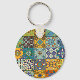 Llavero Diseño de mosaicos de talavera portuguesa