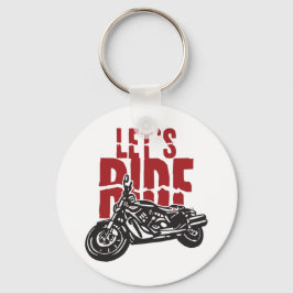 Llavero Diseño de Motocicleta de Lets Ride