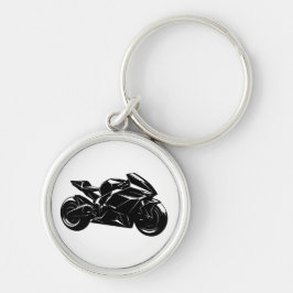 Llavero Diseño de motocicleta deportiva futurista