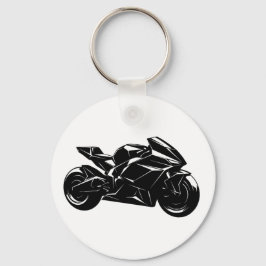 Llavero Diseño de motocicleta deportiva futurista