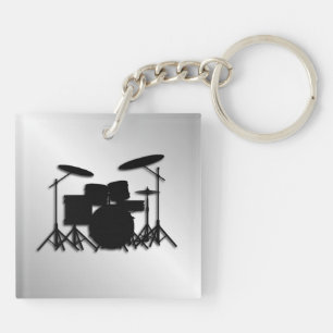 Llavero Diseño de música de batería