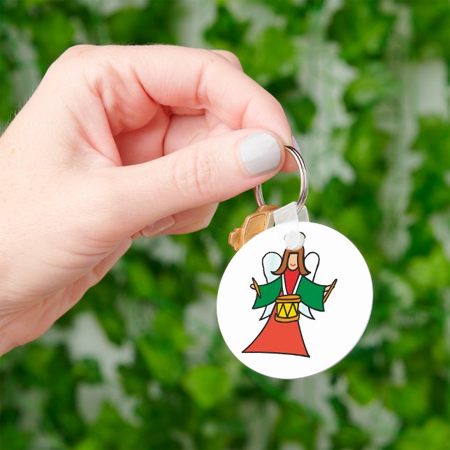 Llavero Diseño de música de vacaciones Angel Drummer para  (Subido por el creador)