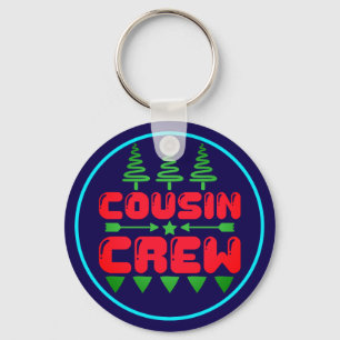 Llavero Diseño de Navidad para la tripulación de primos -