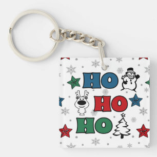 Llavero Diseño de Navidades Ho-Ho-Ho