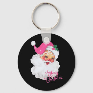 Llavero Diseño de Navidades rosados de divertida época San