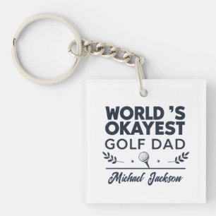 Llavero Diseño de nombre personalizado para el papá de gol