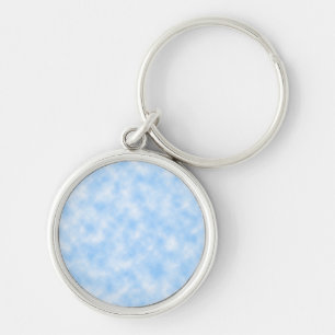 Llavero Diseño de nubes azules y blancas creado