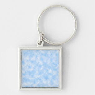 Llavero Diseño de nubes azules y blancas creado