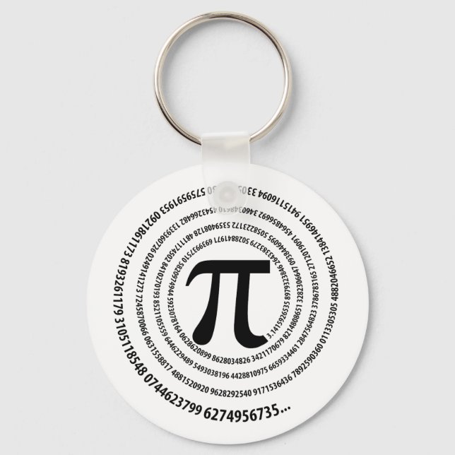 Llavero Diseño de número Pi (Anverso)