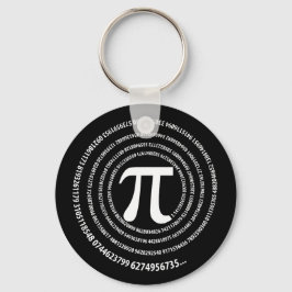 Llavero Diseño de número Pi