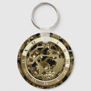 Llavero Diseño de oficina de reloj de engranajes Destino d