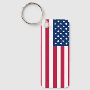 Llavero Diseño de orgullo de bandera estadounidense de EE.