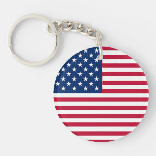 Llavero Diseño de orgullo de bandera estadounidense USA