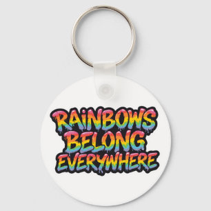 Llavero Diseño de Orgullo LGBTQ – “Los Arcoíris Pertenecen