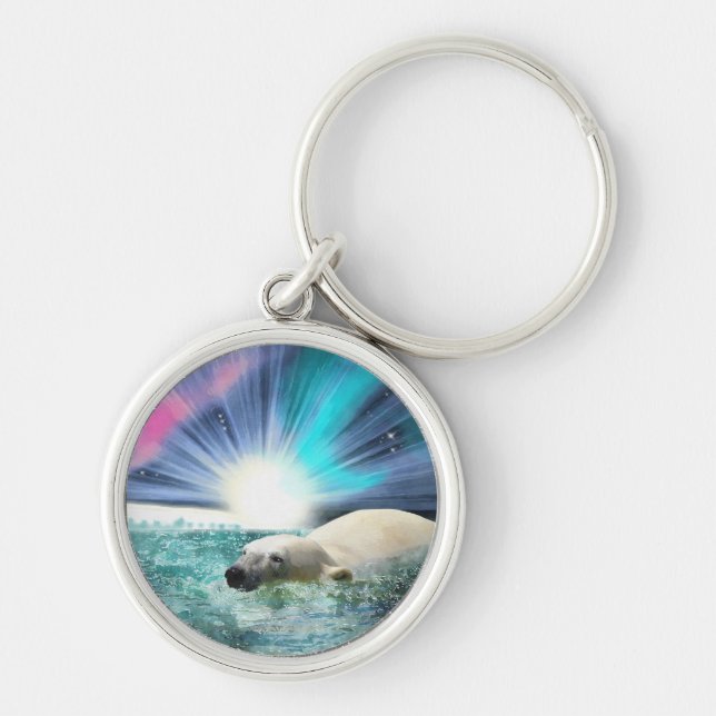 Llavero Diseño de oso para partidarios de la vida animal y (Frente)