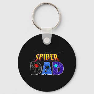 Llavero Diseño de Papá Araña Día del Padre Familia Combina