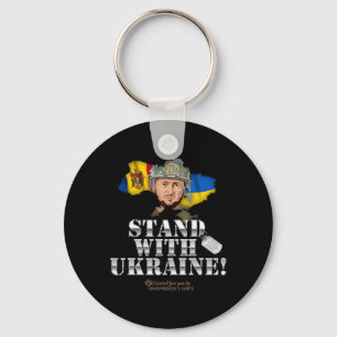 Llavero Diseño de partidario de Ucrania Moldavia Zelensky