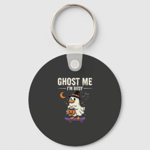 Llavero Diseño de patineta de pato fantasma de Halloween_1