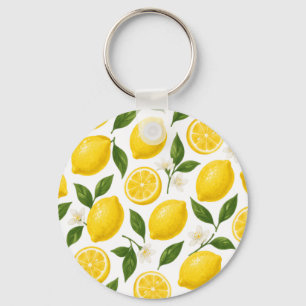 Llavero diseño de patrón de limón 