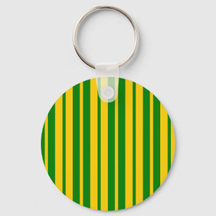 Llavero Diseño de patrón de rayas elegantes verde amarillo