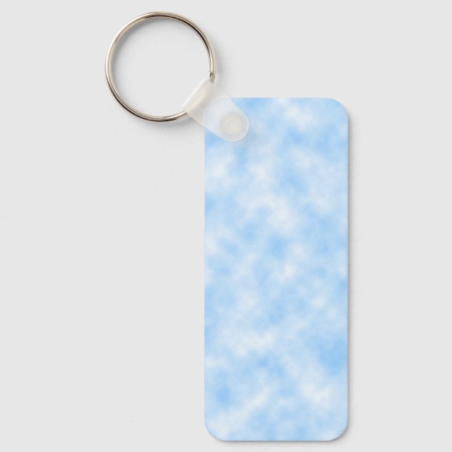 Llavero Diseño de patrones de nubes azules y blancas cread (Anverso)