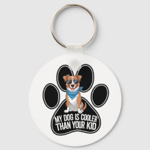 Llavero Diseño de perro divertido: 'Mi perro es más genial