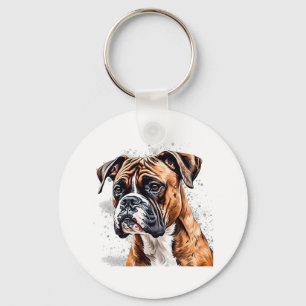 Llavero Diseño de perro fotográfico portátil Boxer Buddy