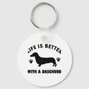 Llavero diseño de perros daschund