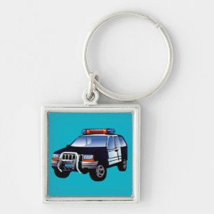 Llavero Diseño de Personalizado de autos de la policía de