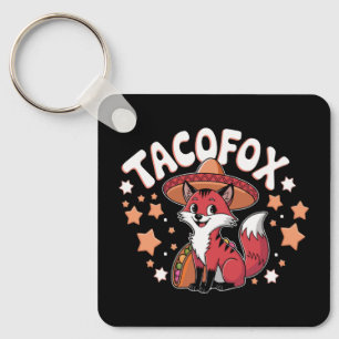 Llavero Diseño de personalizado de zorro taco para amantes