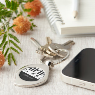 Llavero Diseño de piano personalizado
