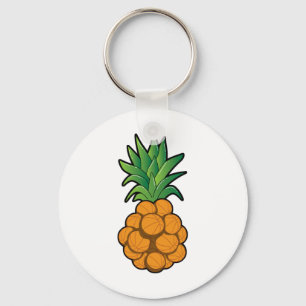 Llavero Diseño de piña de dibujos divertidos Guay Sketll -