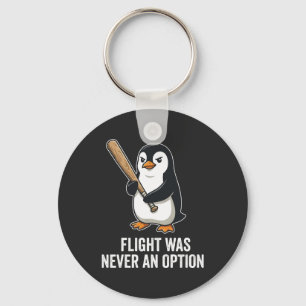 Llavero Diseño de pingüino ave divertida sin vuelo