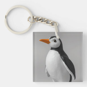 Llavero Diseño de pingüino lindo – Animal adorable de invi
