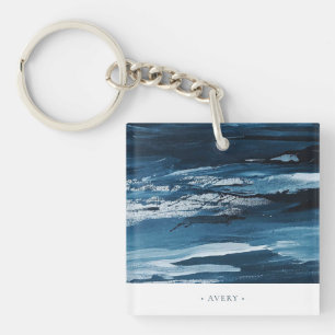 Llavero Diseño de pintura abstracta moderna personalizada