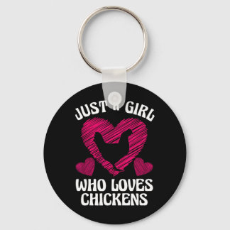 Llavero Diseño de pollo divertido para niñas mujeres mamá 