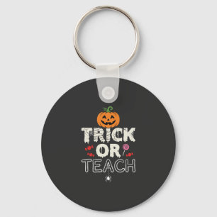 Llavero Diseño de profesor de Halloween Truco o Enseña (2)