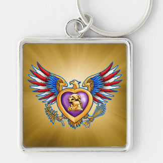 Llavero Diseño de Purple Heart