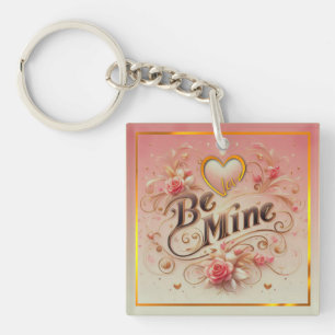 Llavero Diseño de San Valentín Sé Mía con Corazón, Cita