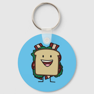 Llavero Diseño de sandwich de Bacon lechuga y tomate