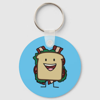 Llavero Diseño de sandwich de Bacon lechuga y tomate