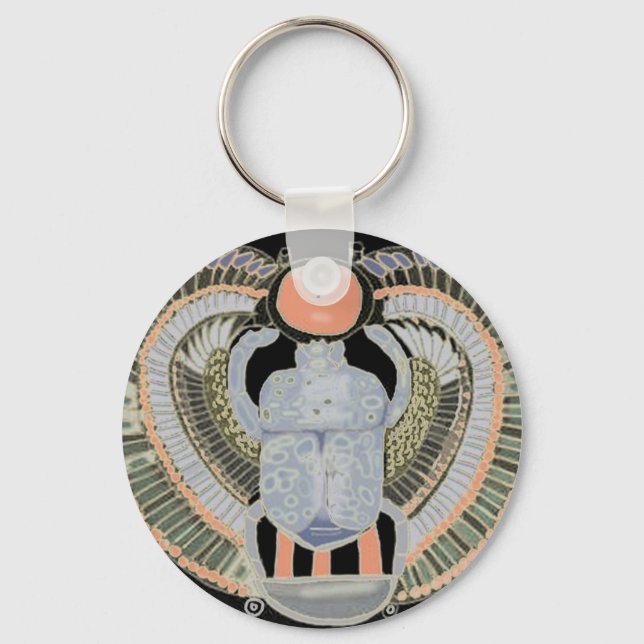 Llavero Diseño de Scarab en Egipto (Anverso)