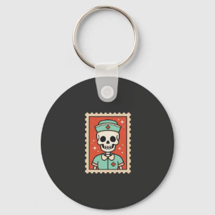 Llavero Diseño de sello de enfermera esqueleto de Hallowee